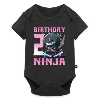 Shark Ninja I’m 2 - Action Anniversaire sous-marin - Body à manches courtes Premium Bébé - noir - Devant