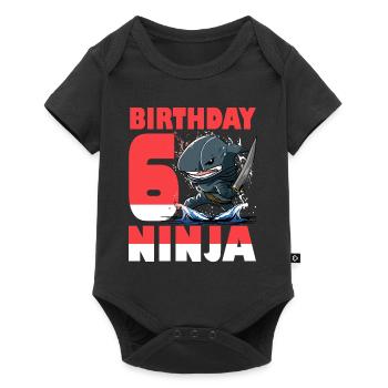 Shark Ninja I’m 6 - Action polonaise sous l’eau - Body à manches courtes Premium Bébé - noir - Devant
