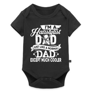Hair Stylist Hair Stylist Dad - Baby Premium short-sleeve bodysuit - black - Front