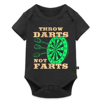 Club de sport de fléchettes, jeu de fléchettes, fléchettes sportives Arrow - Body à manches courtes Premium Bébé - noir - Devant