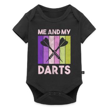 Club de sport de fléchettes, jeu de fléchettes, fléchettes sportives Arrow - Body à manches courtes Premium Bébé - noir - Devant