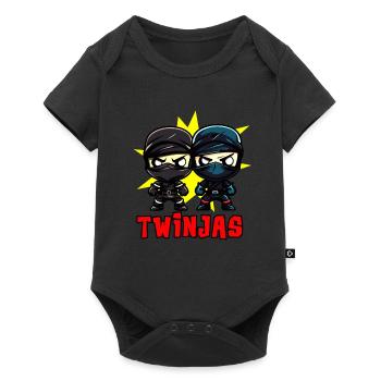 Twinjas Ninja Twins Funny siblings Boys - Baby Premium short-sleeve bodysuit - black - Front