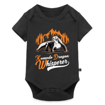 Komodowaran Flüsterer Komodo Dragon Whisperer - Baby Premium short-sleeve bodysuit - black - Front