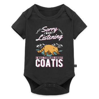 Coati Gift Proboscis Coati - Baby Premium short-sleeve bodysuit - black - Front