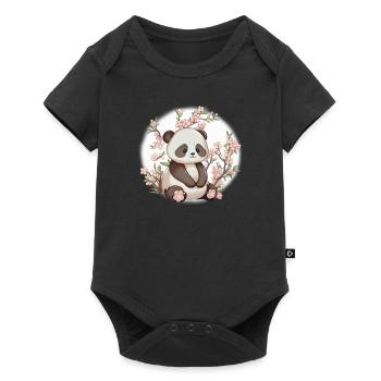 Panda cute animals for kids Kawaii pandas bears - Baby Premium short-sleeve bodysuit - black - Front