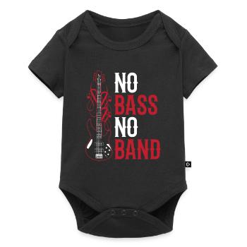 No Bass No Band Musicians Bassist Bass Guitar - Baby Premium short-sleeve bodysuit - black - Front
