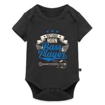 Le bassiste né musicien basse guitare basse - Body à manches courtes Premium Bébé - noir - Devant