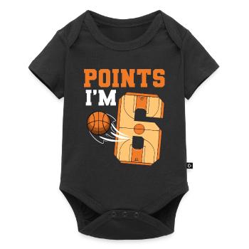 Basketball Geburtstagskind 6. Geburtstag Mottoparty - Baby Premium Kurzarmbody - Schwarz - Vorne