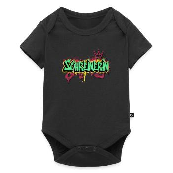 Schreiner Graffiti-Art Schreinerin - Baby Premium Kurzarmbody - Schwarz - Vorne