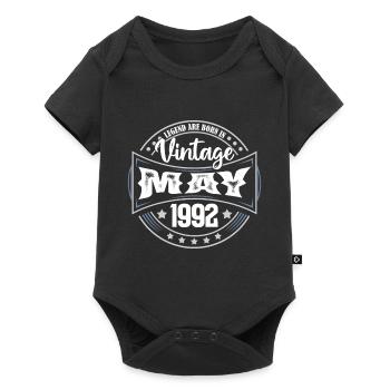 1992 May. Birthday gift May 1992. May - Baby Premium short-sleeve bodysuit - black - Front