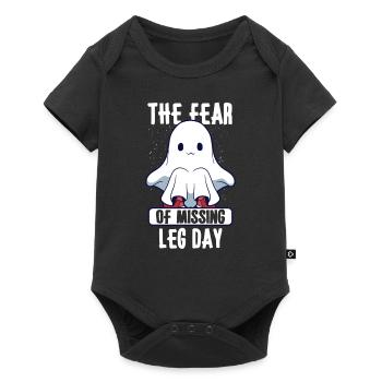 Bodybuilding Powerlifting Weightlifting Fitness - Baby Premium Kurzarmbody - Schwarz - Vorne