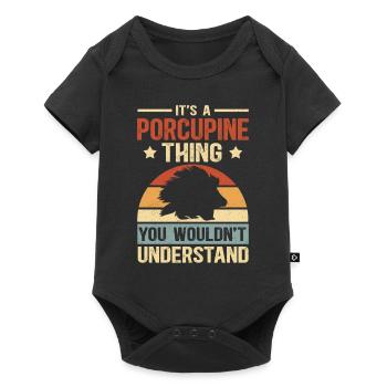 Porcupine Porcupine Gift - Baby Premium short-sleeve bodysuit - black - Front