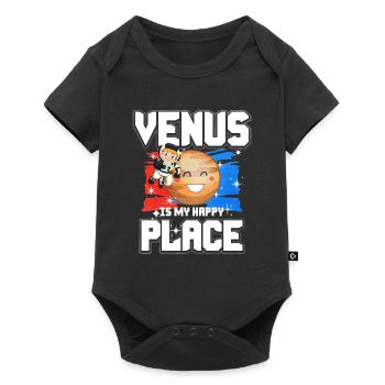 Cadeau Planète Vénus - Body à manches courtes Premium Bébé - noir - Devant