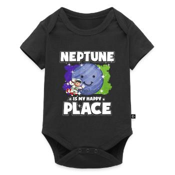 Cadeau Neptune Planet - Body à manches courtes Premium Bébé - noir - Devant