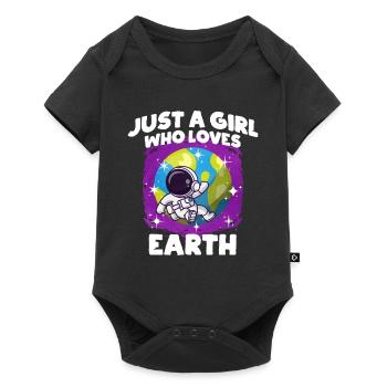 Cadeau de Girl Earth - Body à manches courtes Premium Bébé - noir - Devant
