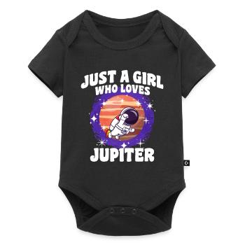 Fille Jupiter Cadeau - Body à manches courtes Premium Bébé - noir - Devant