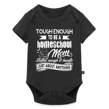 Homeschool Proud Homeschool Mom - Baby Premium short-sleeve bodysuit - black - Front