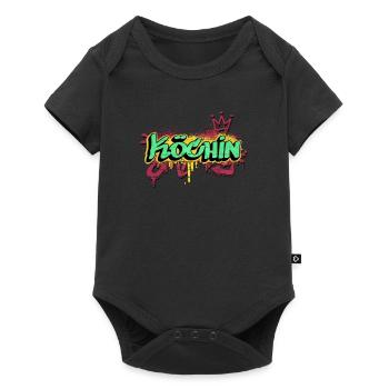 Koch Graffiti-Art Hobby Köchin - Baby Premium Kurzarmbody - Schwarz - Vorne