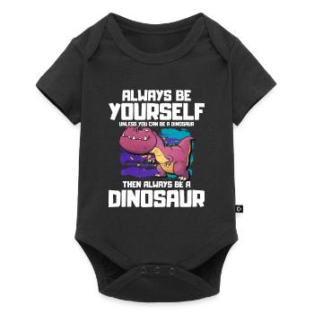 T-Rex - Body à manches courtes Premium Bébé - noir - Devant