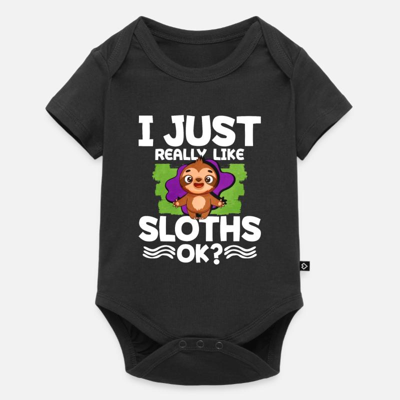 Sloth - Baby Premium short-sleeve bodysuit - black