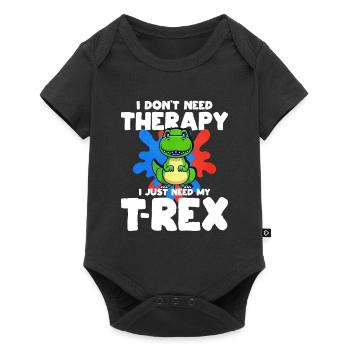 T-Rex - Body à manches courtes Premium Bébé - noir - Devant