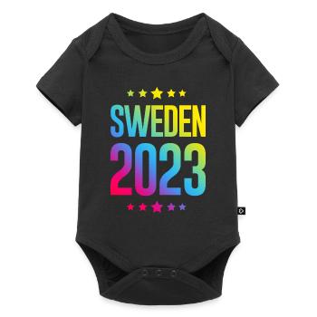 Suède 2023 - Body à manches courtes Premium Bébé - noir - Devant