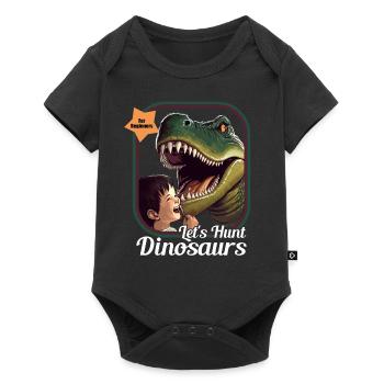 Lets Hunt Dinosaurs Dinosaur game - Baby Premium short-sleeve bodysuit - black - Front
