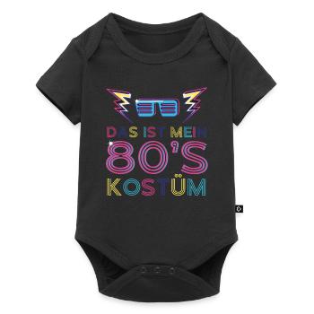 Das ist mein 80's Kostüm - Baby Premium Kurzarmbody - Schwarz - Vorne