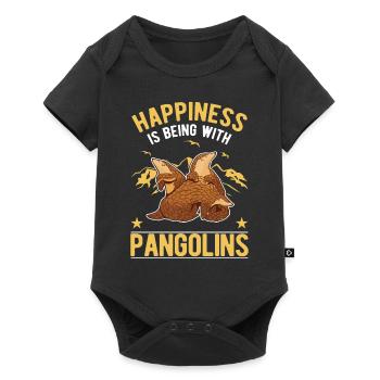 Pangolin Luck Pangolin - Body à manches courtes Premium Bébé - noir - Devant