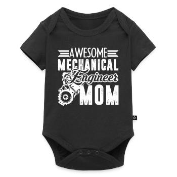 Mechanical Engineer Mechanical Engineer Mom - Baby Premium short-sleeve bodysuit - black - Front