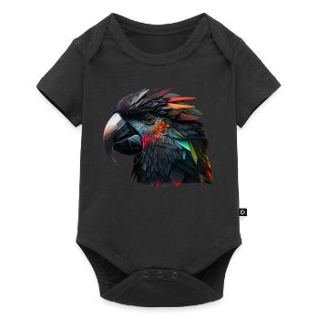 Parrot Bird Colorful Bird Motif Gift Animal - Baby Premium short-sleeve bodysuit - black - Front