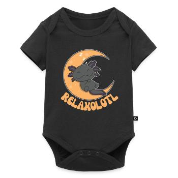 Relaxolotl Axolotl lovers sweet animals relax - Baby Premium short-sleeve bodysuit - black - Front