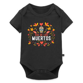 Dia de los Muertos Jour des morts mexicain - Body à manches courtes Premium Bébé - noir - Devant