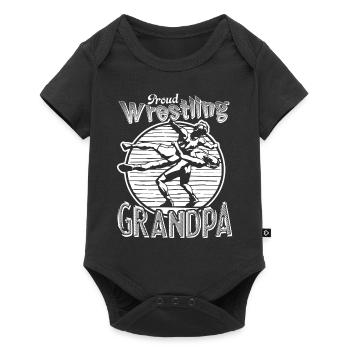 Wrestling Proud Wrestling Grandpa - Baby Premium short-sleeve bodysuit - black - Front