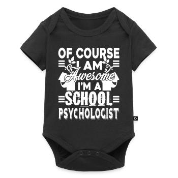 School Psychologist Awesome School Psychologist - Baby Premium short-sleeve bodysuit - black - Front