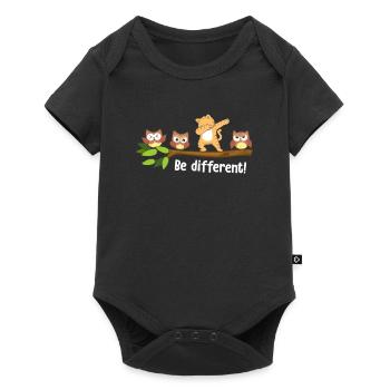Be Different Lion Be You Autism Awareness Lion - Baby Premium short-sleeve bodysuit - black - Front