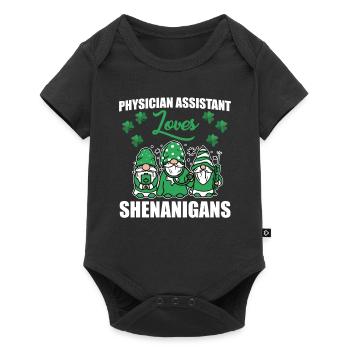 Arzthelferin Liebt Den St. Patricks Day - Baby Premium Kurzarmbody - Schwarz - Vorne