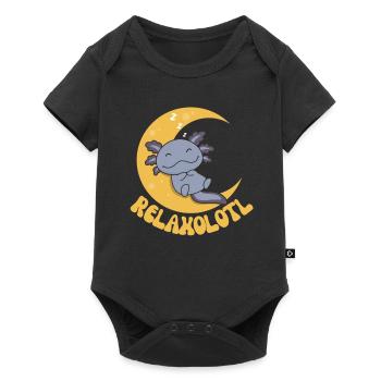 Relaxolotl Axolotl lovers sweet animals relax - Baby Premium short-sleeve bodysuit - black - Front