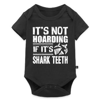 Sharks, shark counter collectors - Baby Premium short-sleeve bodysuit - black - Front