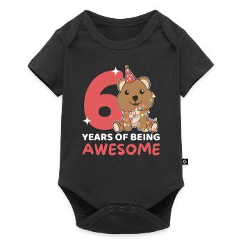 Quokka pour les enfants de 6 ans - Body à manches courtes Premium Bébé - noir - Devant