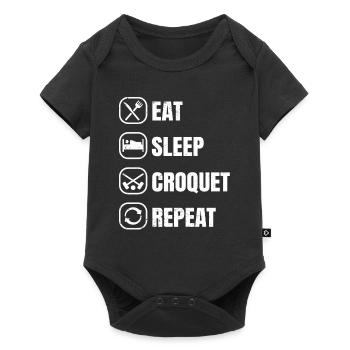 Croquet - Baby Premium short-sleeve bodysuit - black - Front