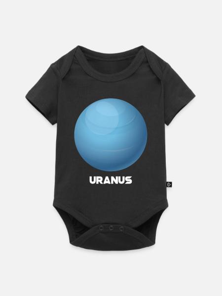 Uranus - Baby Premium Kurzarmbody - Schwarz