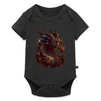 Dragon Chinese Zodiac Animal Horoscope Witchcraft - Baby Premium short-sleeve bodysuit - black - Front