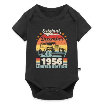 Décembre 1956 Cadeau d’anniversaire Décembre 1956 - Body à manches courtes Premium Bébé - noir - Devant