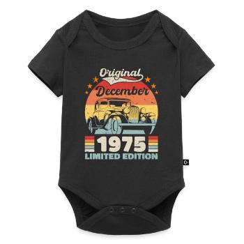 Décembre 1975 Cadeau d’anniversaire Décembre 1975 - Body à manches courtes Premium Bébé - noir - Devant