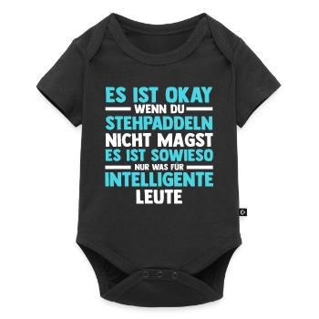 Stand Up Paddeling - Baby Premium Kurzarmbody - Schwarz - Vorne