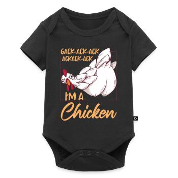 I'm A Chicken Funny Farming Hen Chicken Lover - Baby Premium short-sleeve bodysuit - black - Front