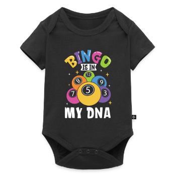 Jeu de cartes de bingo Grand-mère Joueur de bingo Cartes de bingo - Body à manches courtes Premium Bébé - noir - Devant