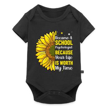 Became School Psychologist Psychology Teacher Graphic - Baby Premium short-sleeve bodysuit - black - Front