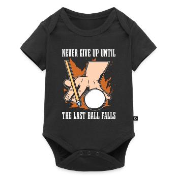 Cue Sports Never Give Up Until Snooker Pool Player - Baby Premium Kurzarmbody - Schwarz - Vorne